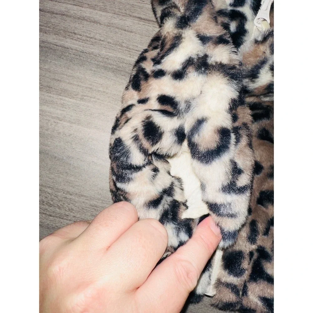 Widgeon Leopard Cheetah Vest Fur Fuzzy 24 Months Infant Girls Ears A9